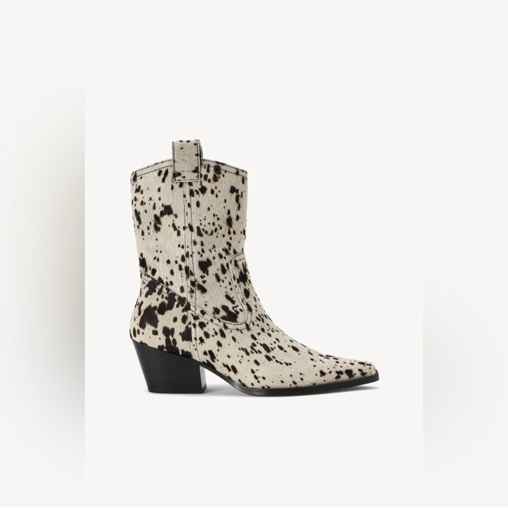 NEW STAUD June Calf Hair Ankle Boots - Picture 3 of 10